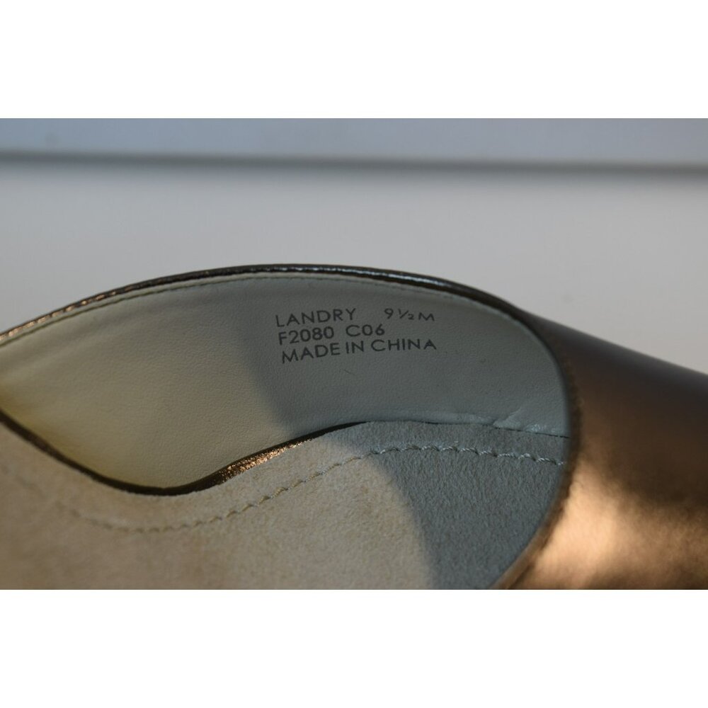 Calvin Klein Women's 9.5M Pewter Slip on Pointy toe heels New Landry Flash - Picture 4 of 11